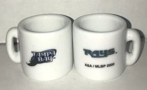 MLB Team Mini Mug Ceramic 2000 Tampa Bay Rays Miniature Super Small Coffee Cover