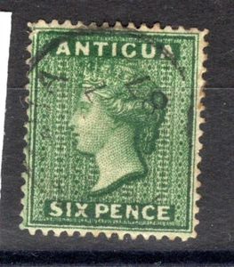 Antigua 1884 sg 29 6d deep green superb used bright colour cat £130 - Picture 1 of 1