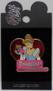 Disney Pin DLR Valentine's Day 2005 Collection Cinderella & Gus Pin Le 1000 New - Picture 1 of 3