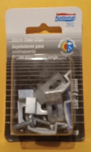 NOS NATIONAL N192-161 ALUMINUM STORM DOOR CLIPS 8 COUNT VOLUME DISCOUNT - Picture 1 of 3