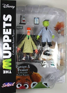 The Muppets ~ BUNSEN & BEAKER ACTION FIGURE SET ~ Diamond Select DST - Picture 1 of 1