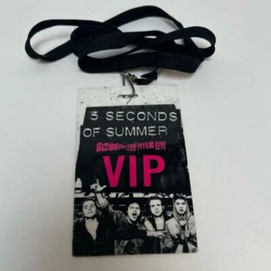 5 SOS Seconds of Summer VIP Lanyard 2016 Tour Sounds Live Feels Live - Imagen 1 de 2
