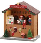 Lemax Table Accent Christmas Market Village Stall World. Battery Operated Led
