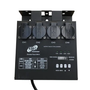 ETEC Dimmer Pack DIM-4 DMX MultiDim Schuko Fiesta Disco DJ Show Luz - Imagen 1 de 4