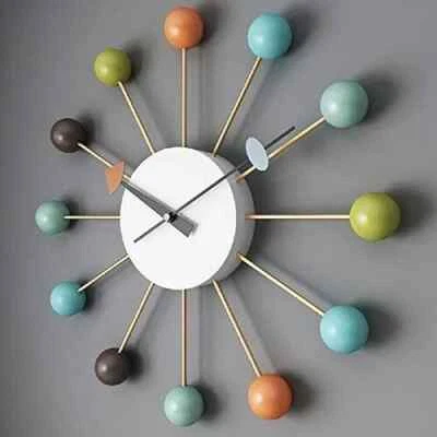 Hecho a mano todo reloj 12" multicolor, gran tamaño reloj de pared reloj mode... - Imagen 1 de 3