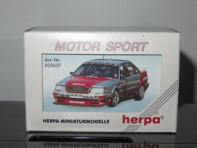 VOITURE AUDI V8 EVO MOTOR SPORT HERPA 1/87 EN BOITE ETAT NEUF - Immagine 1 di 2