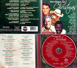 ELVIS+DYLAN+CHESNEY+VA *VG+* "MELODIES OF CHRISTMAS: MEN OF XMAS US 2010 SONY CD - Picture 1 of 1