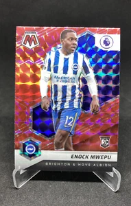 2021-22 Panini Mosaic Premier League Enock Mwepu Rookie Red Mosaic Prizm #113 - Bild 1 von 2