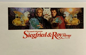 1990s Siegfried & Roy at the Mirage Office Staff Stationary AAFE - Picture 1 of 3