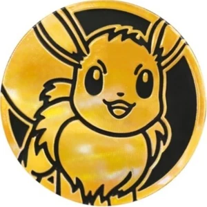 Pokemon Trading Card Games Eevee Gold Plastic Coin Japanese - Picture 1 of 3