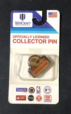 Prendedor de colección Wincraft con licencia oficial Denver Broncos esmalte logotipo del equipo Foto 1 de 2