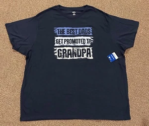 Camiseta Abuelo Hombre 3XL Azul Manga Corta GRANDPA Nueva con Etiquetas - Imagen 1 de 3