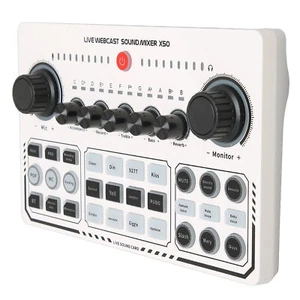 Audio-Interface DJ-Mixer-Soundkarte Live-Streaming-Voice-Changer-Soundkarte Mit - Bild 1 von 24