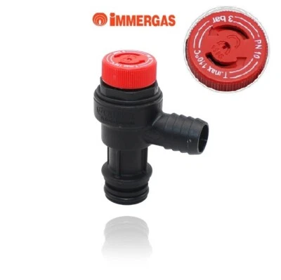 VALVOLA SICUREZZA 3 BAR T. MAX 110° PN 10 IMMERGAS 1.028561 - Imagen 1 de 3