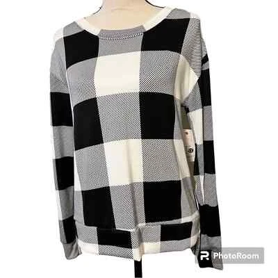 Secret Treasures Pequeño (4-6) Mujer Fácil Ajuste Super Suave Tejido Cuadros Tablero Top Foto 1 de 4