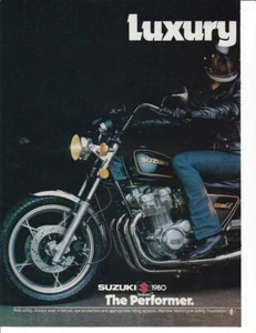 RARE 1980 Suzuki GS-1100L Motorcycle 2 pg Print-Ad / 32 Ford Highboy - Picture 1 of 1