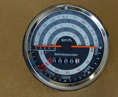 Traktormeter ø 100 mm für Fendt Farmer 2, 3, 104 Traktor rechtsdrehend Tacho FE1 - Bild 1 von 2