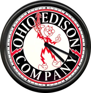 Reddy Kilowatt Electrician Utility Ohio Edison Company Wire Tool Sign Wall Clock - Picture 1 of 1