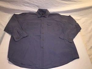 Vintage 1990er Herren Woolrich blau Wasser Flanell Langarm Hemd XL EUC - Bild 1 von 7