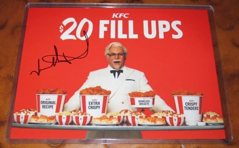 Jason Alexander signed autographed photo as Col Sanders in KFC Commercial Cover