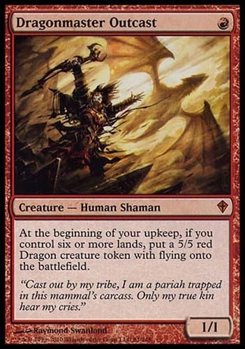 1x Dragonmaster Outcast Worldwake MtG Magic Red Mythic Rare 1 x1 Card Cards - Image 1 of 1
