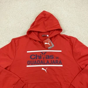 Puma Chivas de Guadalajara Red Pullover Hoodie Size LG - Picture 1 of 4