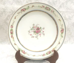 ANCIENNE ASSIETTE A GÂTEAUX PORCELAINE DE LIMOGES DÉCORÉE A LA MAIN SIGNÉE ART - Bild 1 von 6