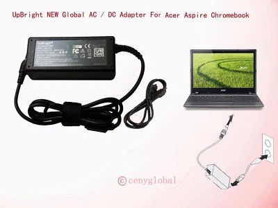 19V AC/DC Adapter For Acer Aspire Revo R1600 AR1600 R3600 R3610 R3700 Computer - Image 1 of 4