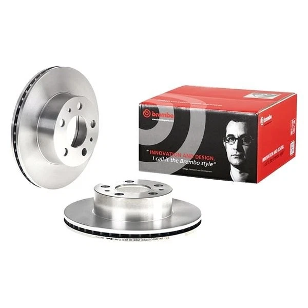 For Volvo 240 90-93 Brembo 09.4629.10 Replacement Plain Vented Front Brake Rotor - Image 1 of 4