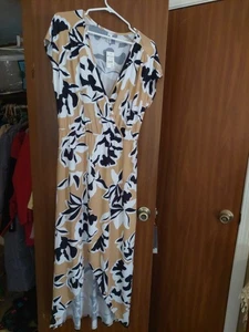 Vestido largo para mujer está de moda talla L frente dividido cintura elástica - Imagen 1 de 5