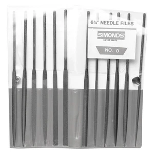 SIMONDS 83553100 Needle File Set,6-1/4in.L,2 Cut Type 38RK93 - Picture 1 of 1