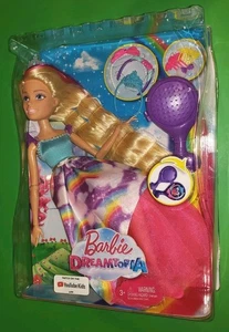 "Muñeca rubia Barbie Dreamtopia peinados sin fin 17"" y accesorios 2016 nueva en caja" - Imagen 1 de 11