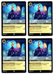 #181 Dr. Calico - Green-Eyed Man Playset x4 Disney Lorcana Archazia's Island 4x - Picture 1 of 9
