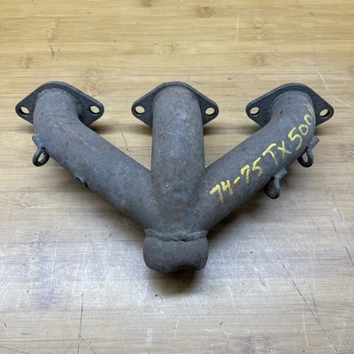 Polaris OEM 1973 1974 TX 500 Triple F/A Moto de Nieve Exahust Colector Tubo en Y *DEFECTUOSO Foto 1 de 4