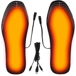 Beheizte USB Einlegesohlen für Winterschuhe Skischuhe Fußwärmer Matte - Bild 1 von 9