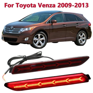 2 PCS Full LED Rear Bumper Reflector Lights Kit For Toyota Venza 2009-2013 - Picture 1 of 7