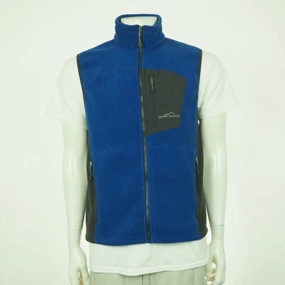 Eddie Bauer Chaqueta Vellón Chaleco Hombre Pequeño Azul Sistema Componente 365 Exterior Foto 1 de 4