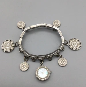 Anne Klein Uhr Damen 20mm Silberfarben Bling Bettelarmband Band Neue Batterie 7" - Bild 1 von 15