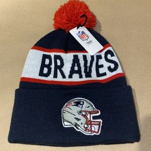 NFL Brand Braves/Patriots oops Hat Brand New With Tags Size Adult - Picture 1 of 5