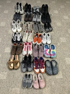 Lot 26 Pairs Of Shoes Bulk Wholesale Reseller Nike Athletic Variety Sneakers Mix - Picture 1 of 8