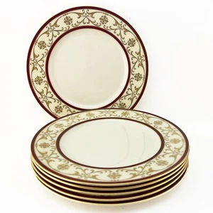 Lenox China 6 Vintage Casino Varianten Geschirrschrank Servierteller aufwendig Gold - Bild 1 von 10