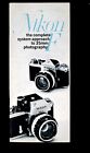 Vintage Nikon F Obiektyw aparatu Nikkor Akcesoria Broszura sprzedaży #NK-3193