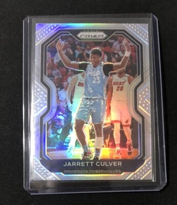 Jarrett Culver Timberwolves 2020-21 Panini Prizm Silver Prizm #238 - Image 1 of 2
