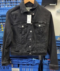Chaqueta Denim New Look VDE SS24 Gazelle, Talla 12, Negra, Nueva - Imagen 1 de 4