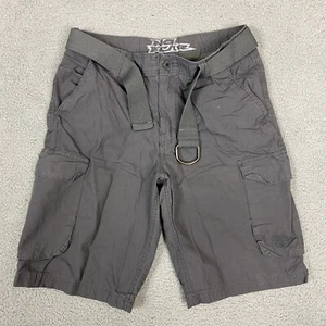 No Fear Cargo Shorts Men 32 Gray Casual Outdoor Hiking Skating Belt - Picture 1 of 10