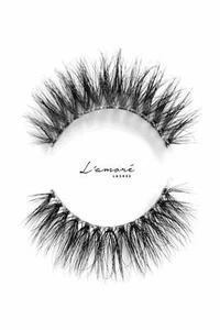 L'amore Lashes Medium Volume Luxury Silk 15mm Lashes with Invisible Band - ALENA - Picture 1 of 4