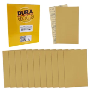 5" x 2.75" Sandpaper Sheets, 320 Grit - 40 Hook & Loop Sheets - Hand Sanding - Bild 1 von 5