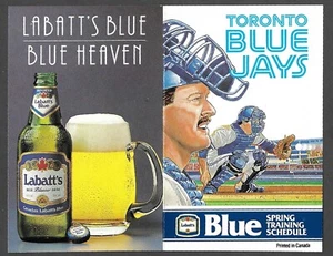 Toronto Blue Jays 1989 Labatt's Spring Training calendario de bolsillo casi nuevo-como nuevo - Imagen 1 de 1