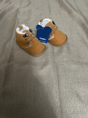 Botas de bebé unisex forradas de piel, talla 6-12 meses, nuevas Foto 1 de 4