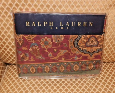 Ralph Lauren Home EQUESTRIAN PAISLEY 多张双床单全新带包装 — 第 1/4 张图片